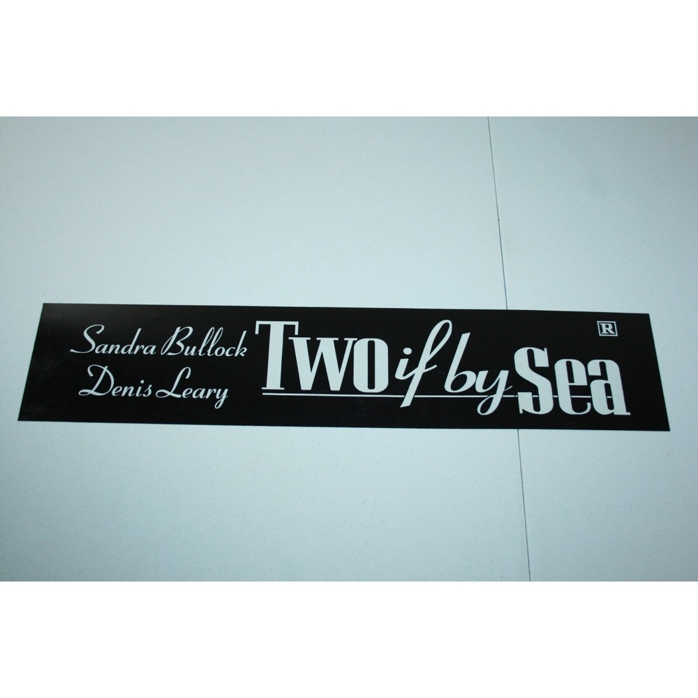 Two If By‎ Sea Movie Theater Mylar Marquee Light Box Sign 5x25 Clear
